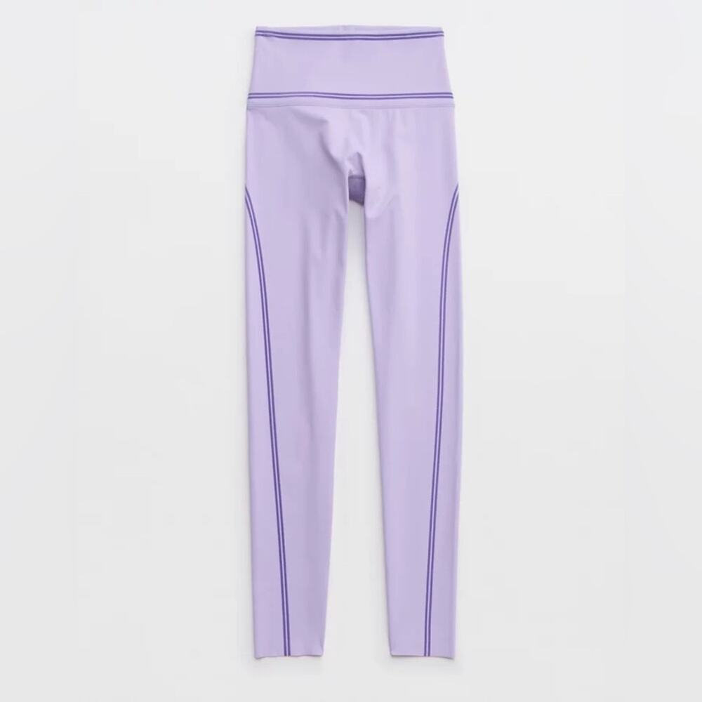 OFFLINE by Aerie Lavender Velvet‎ Trim Leggings Size Medium M